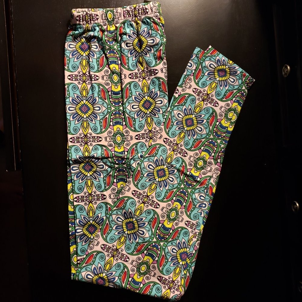 Agnes & Dora Leggings, purple/teal